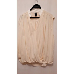 Boss NWOT creme bonella 14 sleeveless open top silky collar